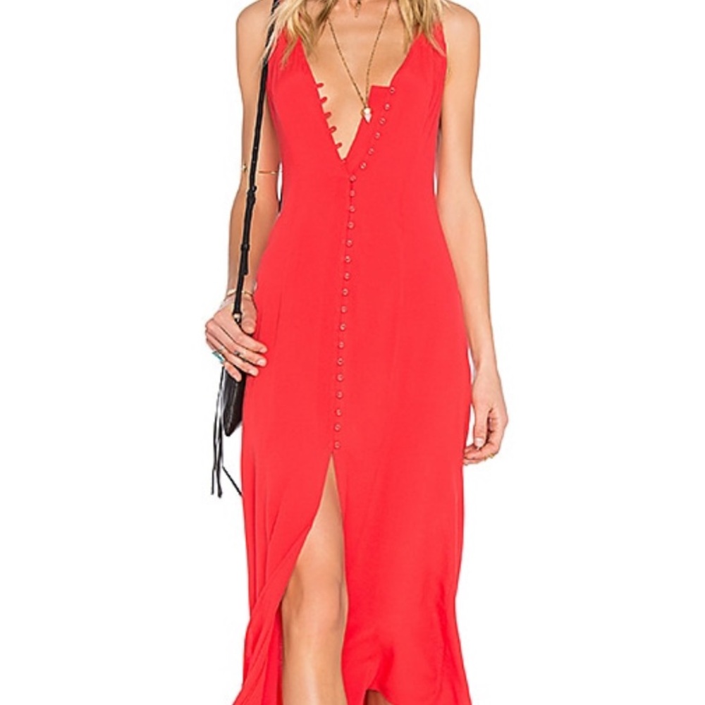 Privacy Please Red Lomax Dress with defect